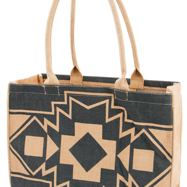 KAF Home Jute Market Tote Bag - Durable and Oversized
